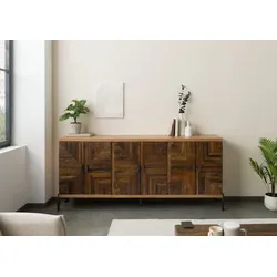 Sideboard Altholz 206x40x93 natur lackiert LYON #111