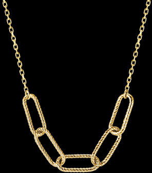 Edenly Halskette Auge des Orients - Pia - 5 Kettenglieder - Gelbgold, 9 Karat