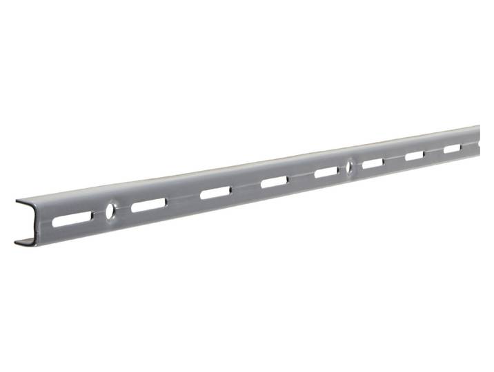 Wandschiene 1-Reihig Grau 150 × 3 × 1.2 cm