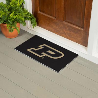 Evergreen "Purdue University 28 in. x 16 in. Full Color PVC Door Mat - 28"" x 16"""