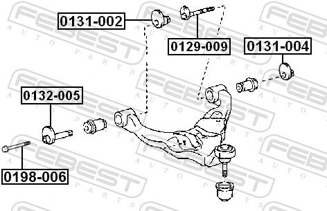 Febest Sturzkorrekturschraube 0129-009 Für Toyota
