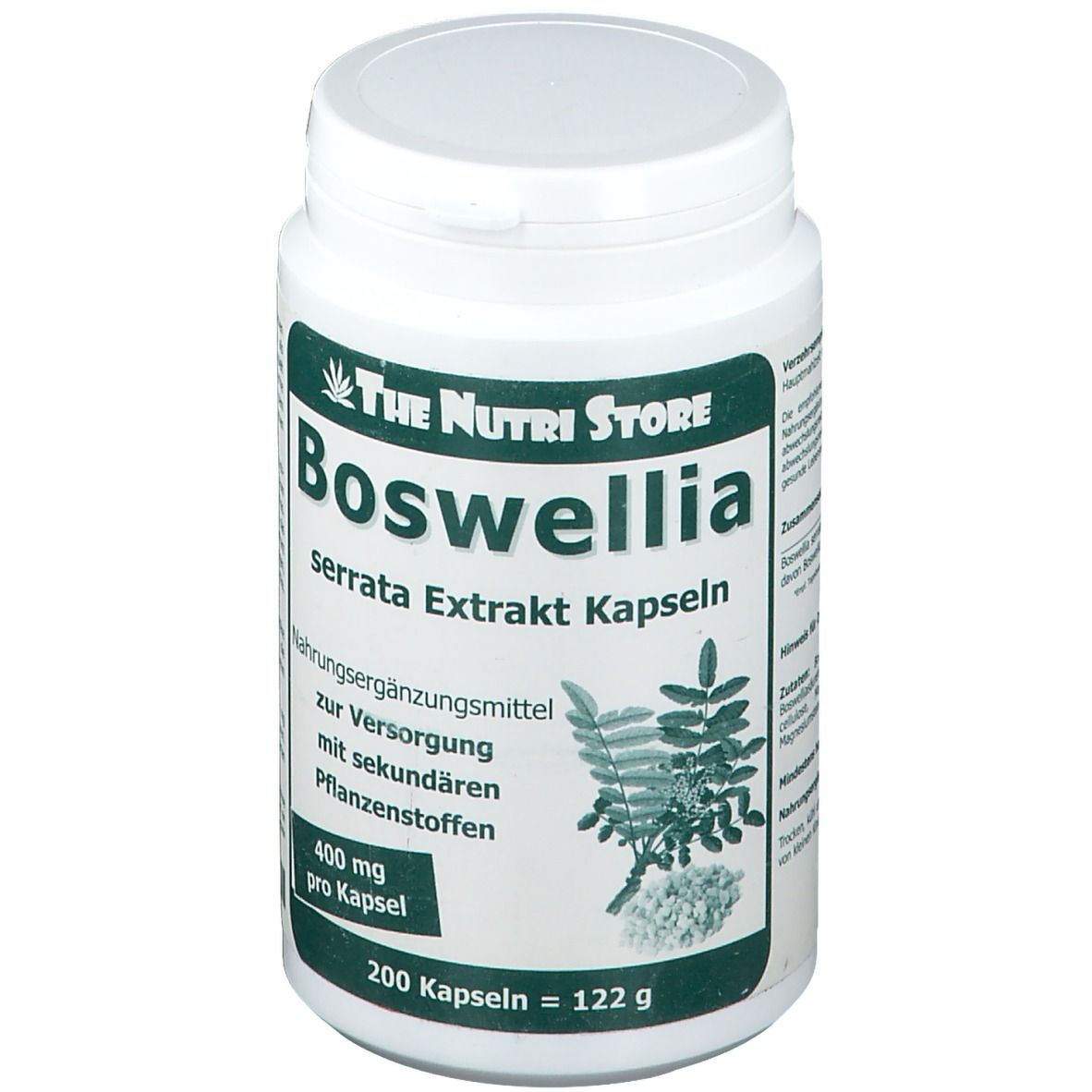 Boswellia 400 mg Extrakt vegetarische Kapseln 200 St