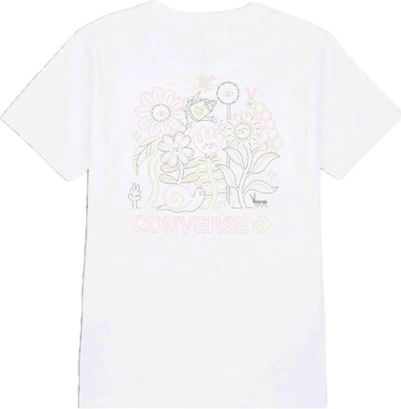 Camiseta Converse Manga Corta Con Logo Blanco S Hombre