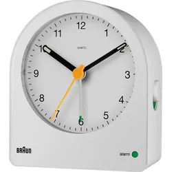 BRAUN BC22W - Analoger Quarz-Wecker weiß