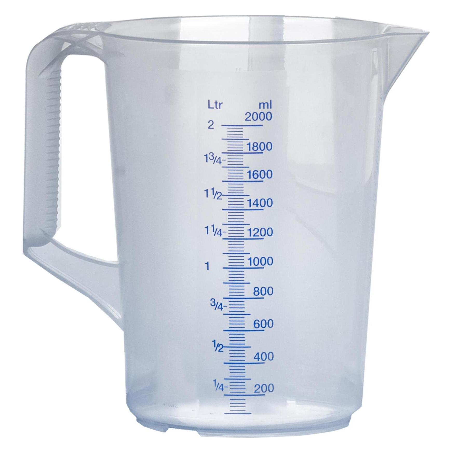 Waca Messkanne in Farbe transparent, 2,0 l (2000 ml) (1015,800)
