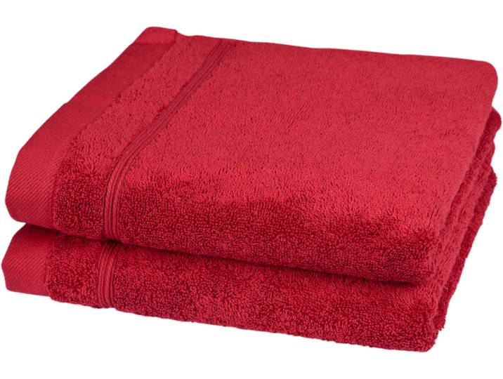 Handtücher ROSS Rubin , rot (vino), B:50cm L:100cm, Frottier, Baumwolle, Handtücher, Handtücher, 100% Baumwolle