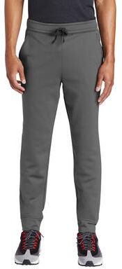 Sport-Tek ST233 Sport-Wick Fleece Jogger in Dark Smoke Grey size Small   Polyester