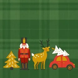 Duni 240x PAPER + DESIGN Tissue-Serviette 33 x 33 cm Xmas icons 3-lagig