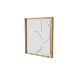 HOME STORY Wandbild   , weiß , MDF , Maße (cm): B: 50 H: 3,2