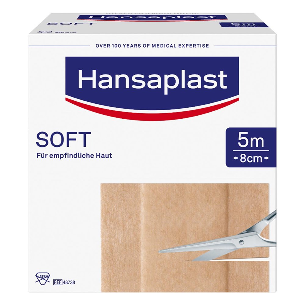 Beiersdorf AG Hansaplast Soft Pflaster 5mx8cm Rolle 08861351