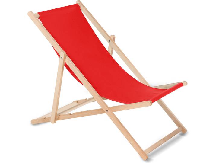 Chaise longue en bois de hêtre sans accoudoirs Chaise longue de jardin 110kg ROT