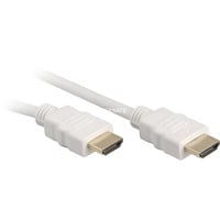 High Speed HDMI-Kabel mit Ethernet weiß, 1 Meter