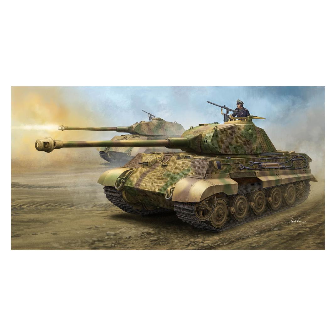 Hobby Boss German Sd.Kfz.182 King Tiger "Porsche Turret" w/Zimmerit (84530)