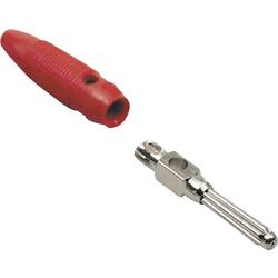 BKL Electronic 072164 Büschelstecker Stecker, gerade Stift-Ø: 4 mm Rot 1 St. Piece
