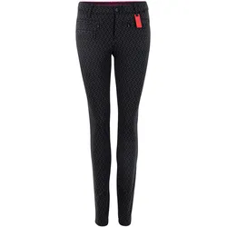 Alberto Hose Tina Black Print, dunkelgrau/schwarz