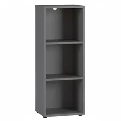 Aktenregal Universal schmal | 45x120x40 cm | Bücherregal Graphit | 30kg belastbar | Nischenregal Made in Germany | Büromöbel `Frankfurt` Kadima Design