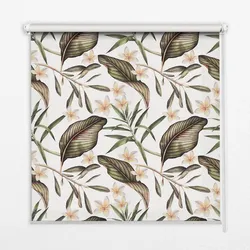 INNENROLLO - Fensterrollo - Rollo - 60x40 cm - Blumen mit Stielen