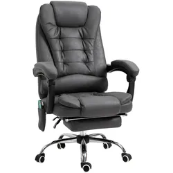 CHEFSESSEL mit Massagefunktion, Ergonomisch Schreibtischstuhl mit Liegefunktion
