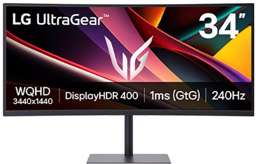 LG Monitor Gaming Curvo  UltraGear 34G630A   34''   240Hz   WQHD
