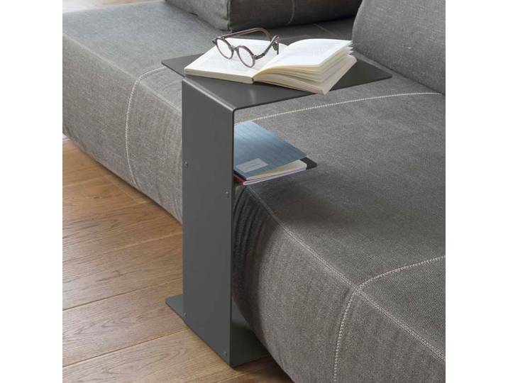 Beistelltisch aus metall - grau - teebooks