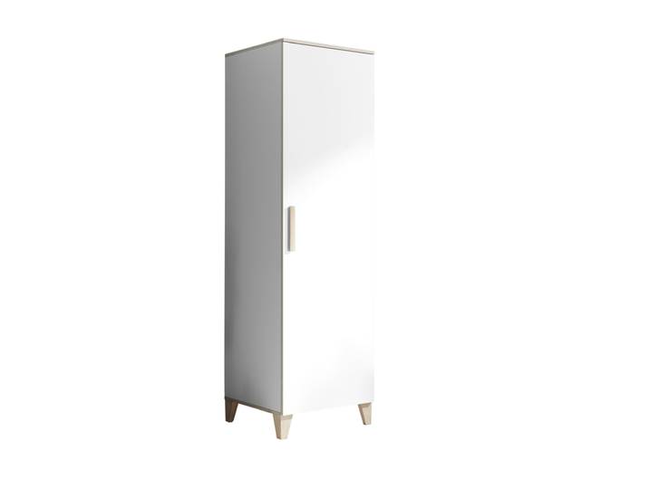 Kinder-Drehtürenschrank PRIZZI 60 x 200 cm weiß/ braun