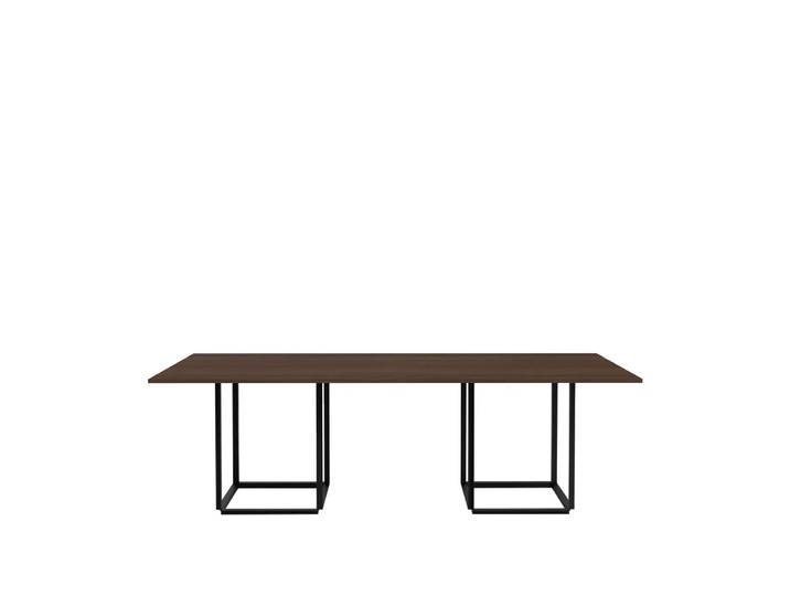 New Works Table à manger rectangulaire Florence smoked oak, structure noire