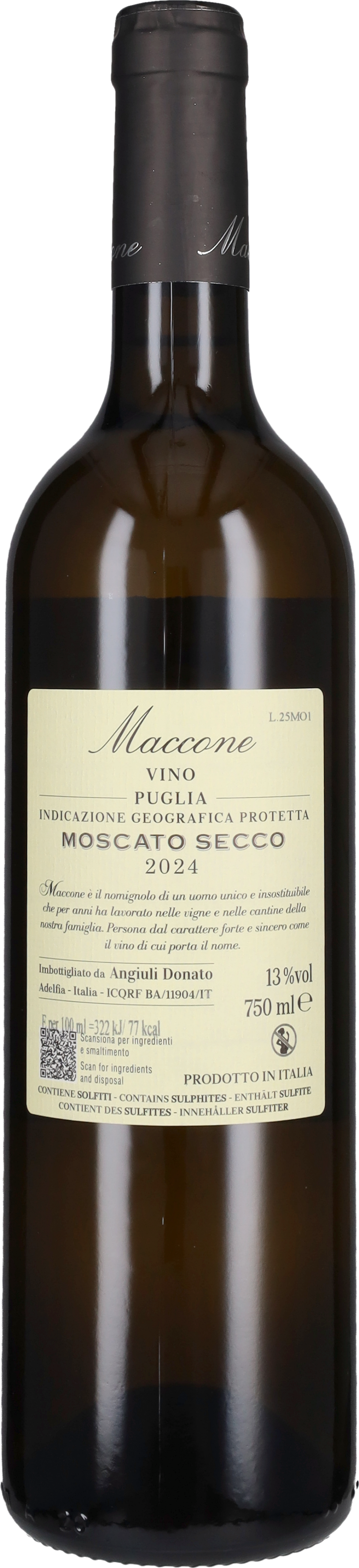 Angiuli Donato Moscato Secco 'Maccone' Donato Angiuli 2025