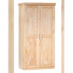 Ebuy24 Leovra Kleiderschrank 2 Türen, natur.