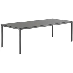 solpuri Gartentisch Soft 240 x 100 cm Keramik Schwarz