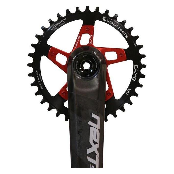 Wolf Tooth CAMO Race Face Direct Mount Spider, P3 Fatbike 58mm Kettenlinie/+4mm Offset, red (40084688)