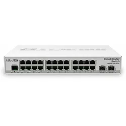 MIKROTIK Cloud Router Switch CRS326 Dual Boot Desktop Gigabit Managed Switch, 24x RJ-45, 2x SFP+, PoE PD
