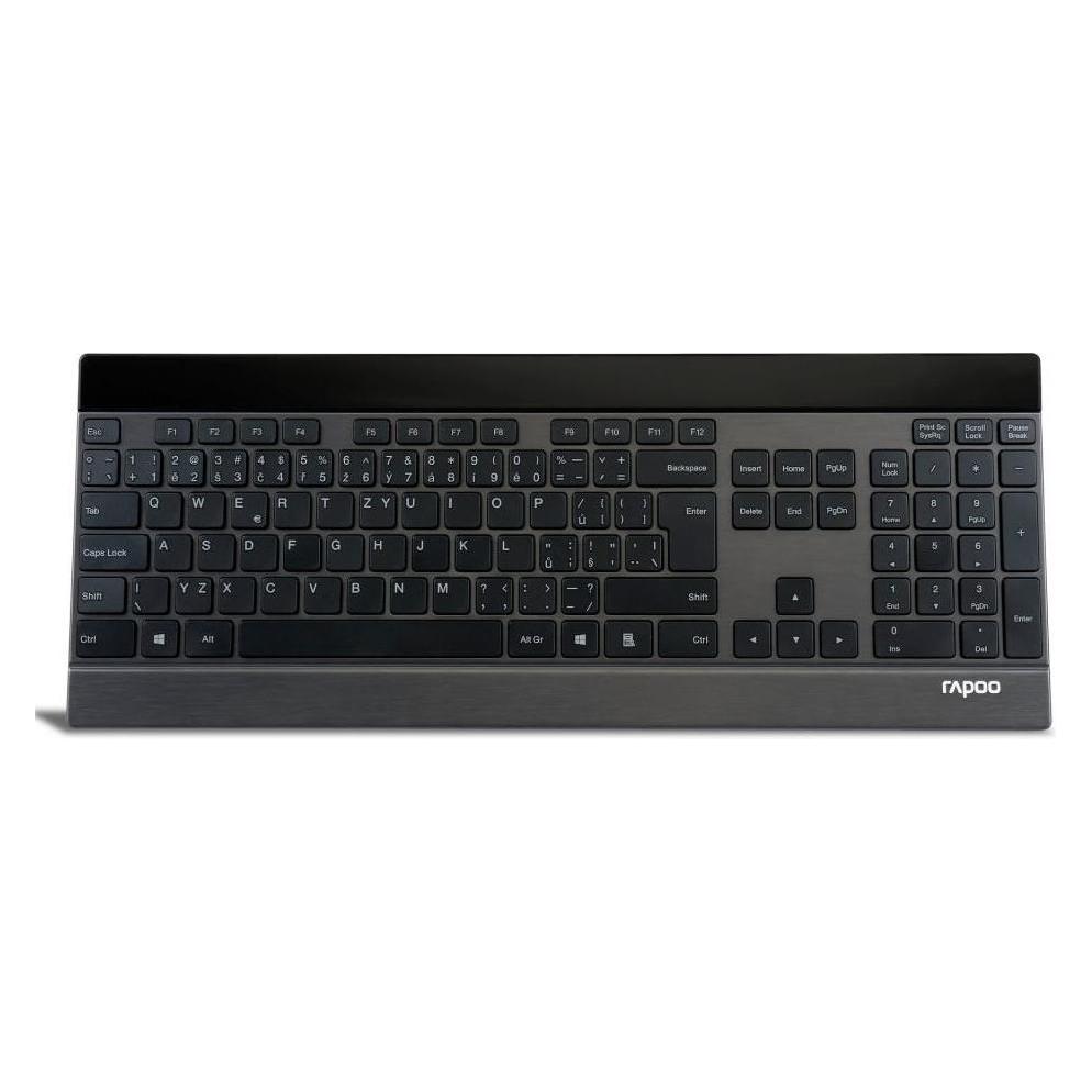 Rapoo E9270p 5G / kabellose Tastatur / Touch-Multimedia-Oberfläche / ultraschlank / schwarz (DE, Kabellos) (6943518923475)