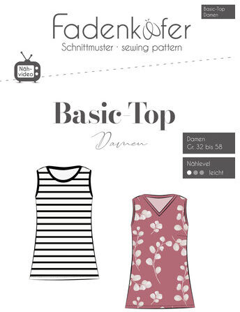 Fadenkäfer Schnitt "Basic-Top" für Damen