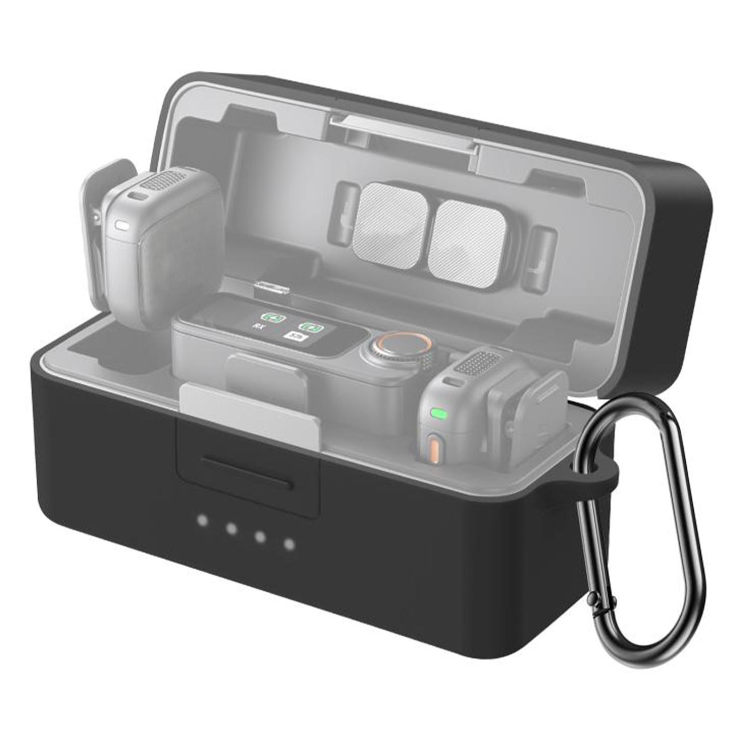Puluz Silicone Charging Case Protective Cover for DJI Mic 3 (Black) (PULUZ)