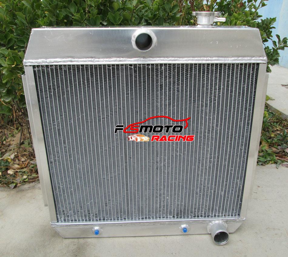 Kühler, 3-reihig, aus Aluminium - für Chevrolet Bel Air V8 - 23 Zoll Höhe