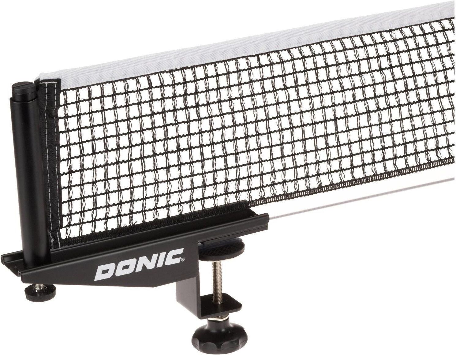 Tischtennisnetz DONIC-SCHILDKRÖT, grau (dunkelgrau), Sport-Netze, Baumwolle, Tischtennisnetz dunkelgrau Einheitsgröße