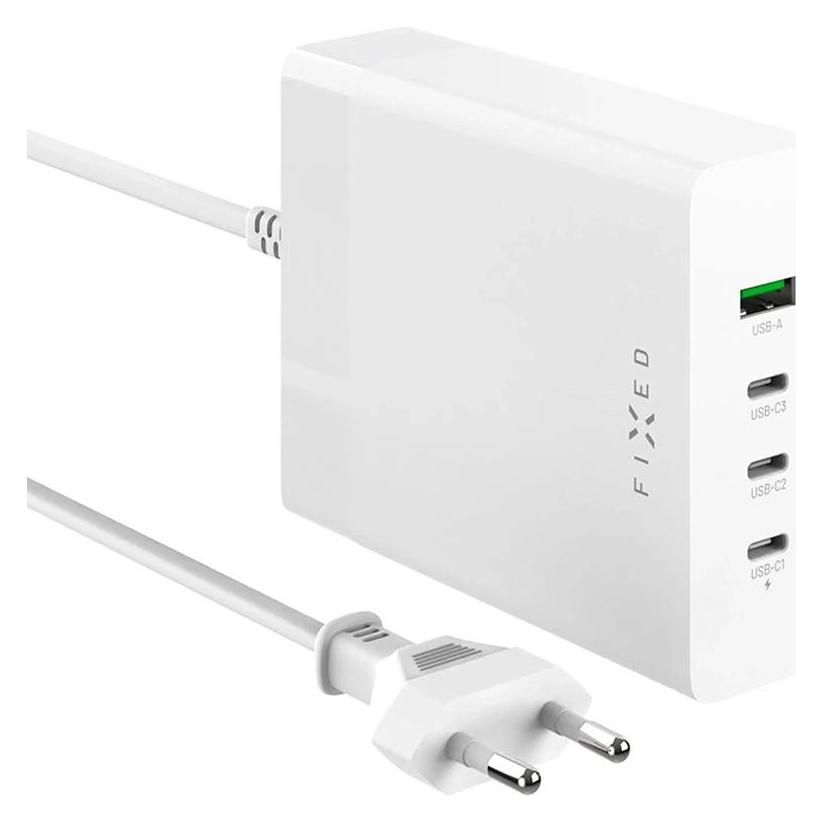 Fixed Ladestation 3xUSB-C/1xUSB, GaN, PD 3.0 Unterstützung, 200W, weiss (200 W, 4 Ports) (FIXCG200-3C1A-WH)