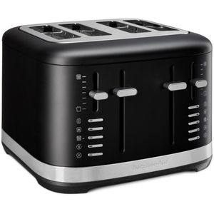 KitchenAid Toaster 5KMT4109EBM, mit 7 Stufen & Auftaufunktion, mattschwarz, 1640 W, Metall, 2 Bedienfelder, 4 Scheiben