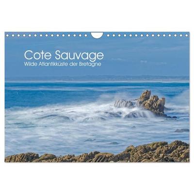 Cote Sauvage. Wilde Atlantikküste der Bretagne. (Wandkalender 2026 DIN A4 quer), CALVENDO Monatskalender
