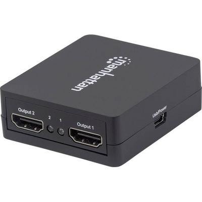 Manhattan 207652 2 Port HDMI-Splitter 1920 x 1080 Pixel Schwarz