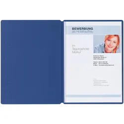 PAGNA Bewerbungsmappen Solo DIN A4 blau