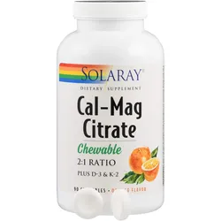 Cal-Mag Citrat + D3 & K2 Solaray 90 ST