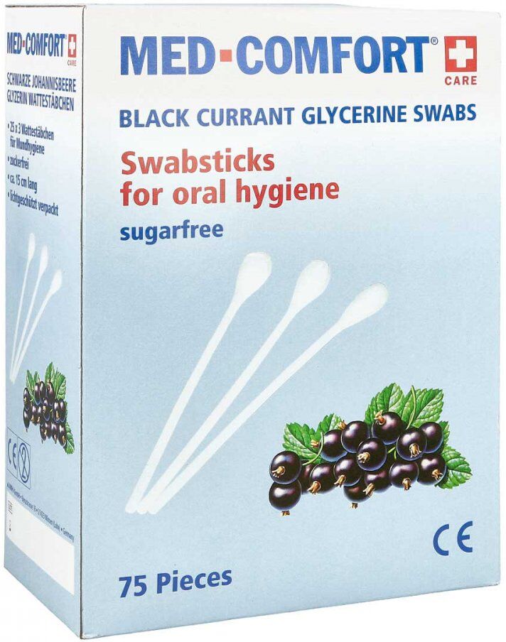 Mundpflegestäbchen schwarze Johannisbeere 25X3stk
