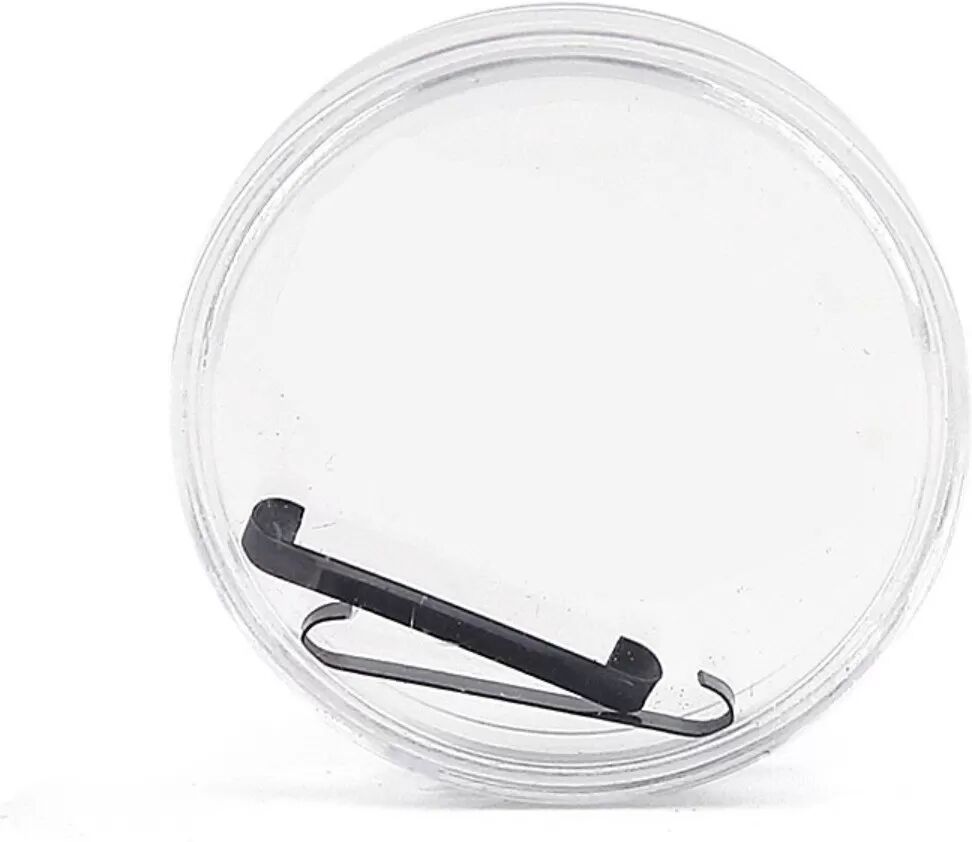 INF Titanlegierung Orthonyxie-Nagelclip zur Korrektur eingewachsener Zehennägel — 2er-Set Nitinol-Spange, Schwarz 18 mm