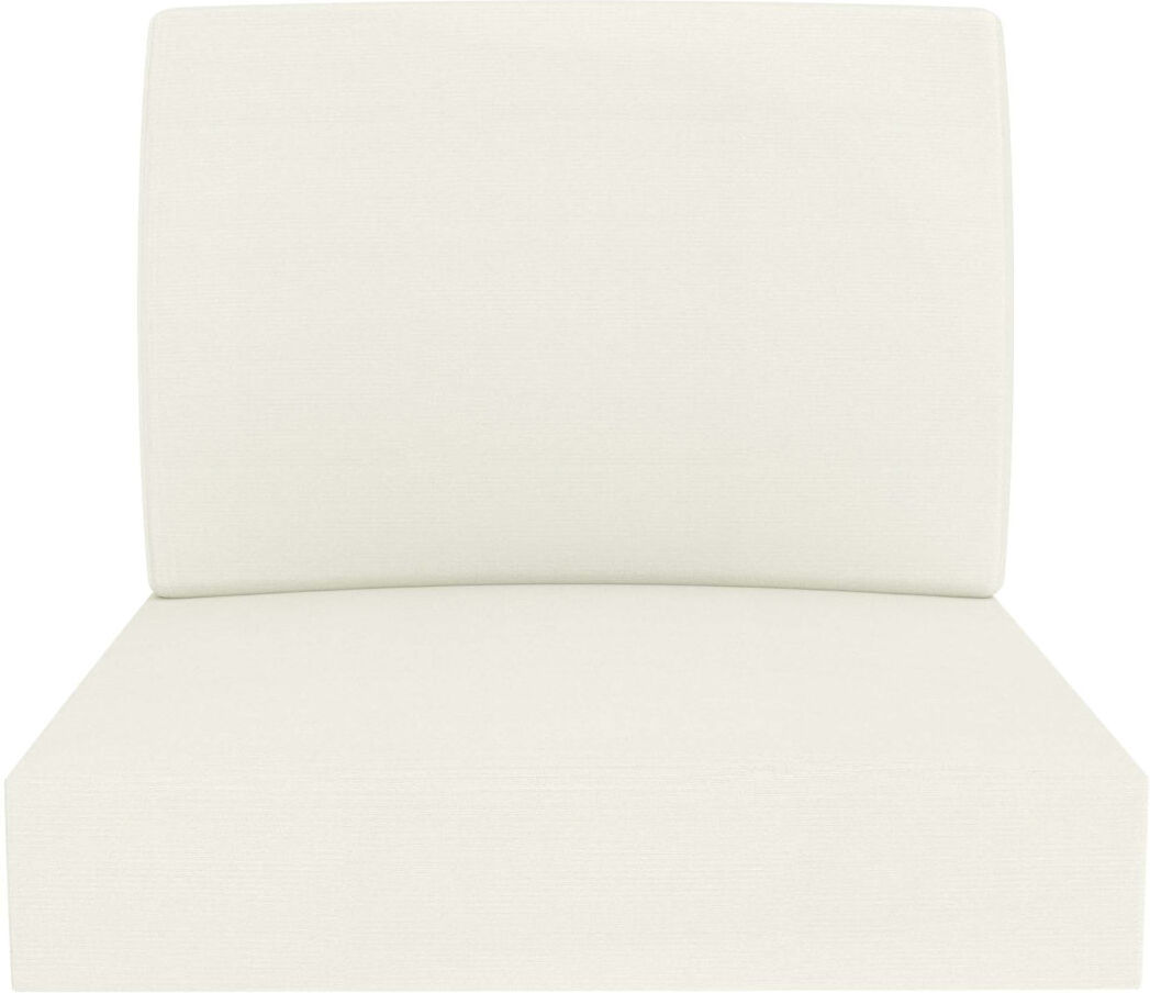 Blue Elephant Sunbrella Outdoor Cushion for Arm Chair, Arnot Seat/Back Replacement Cushion for Outdoor Furniture Canvas Natural 3