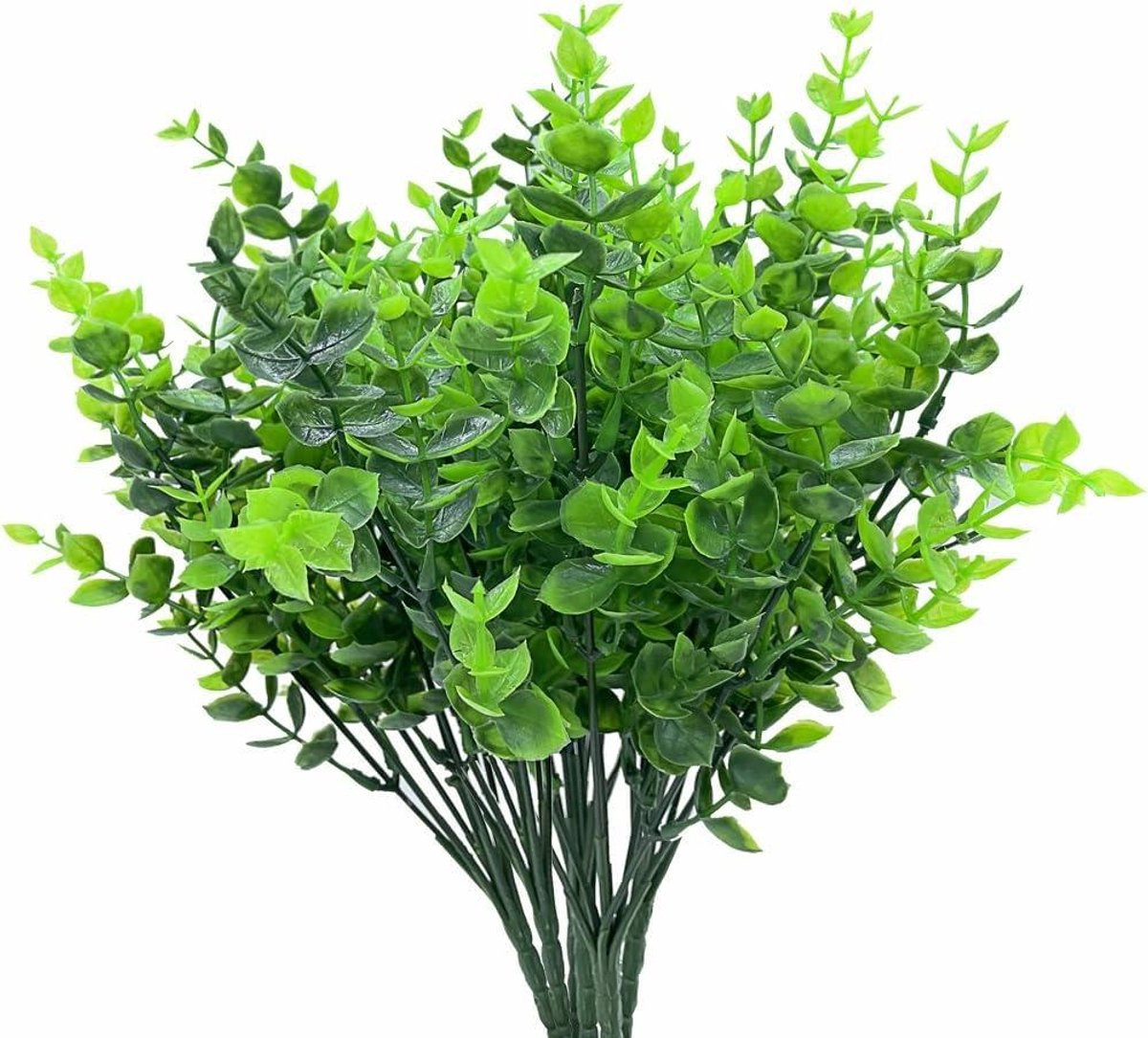 Set van 15 onderhoudsvrije levensechte kunstplanten struiken in het groen, hoogte 35 cm