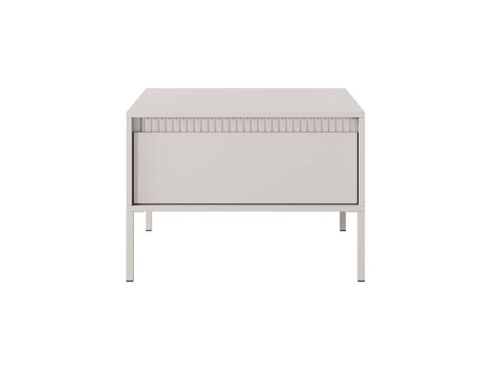 MOEBLO Couchtisch Rifaro F 1S (Geriffelte-Fronte, Push-to-open-Öffnung, Wohnzimmertisch, Beistelltisch, Sofatisch, Kaffeetisch, Coffee table), Push-to-open-Öffnung