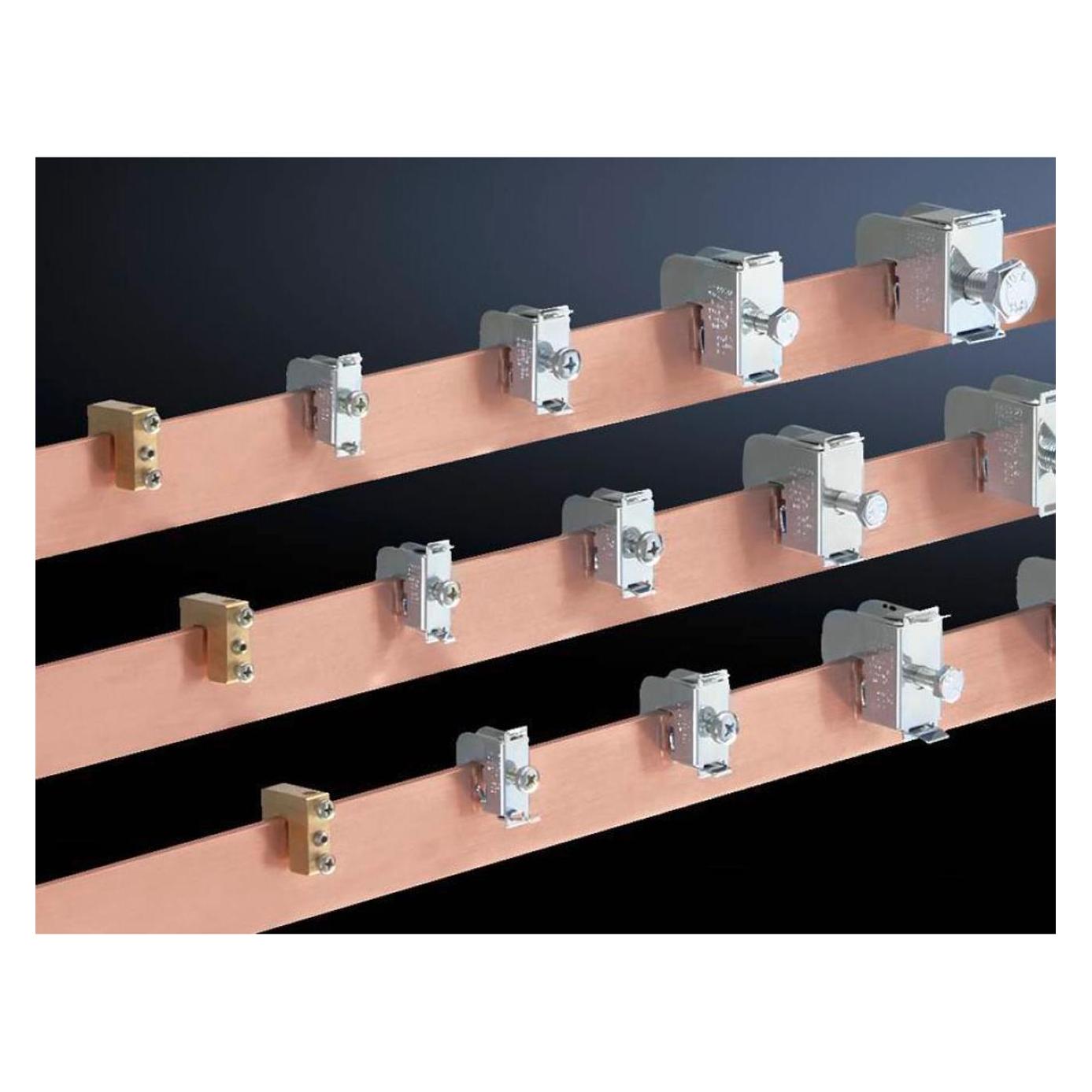 Rittal Leiterplattenanschlussklemmen SV SV 3458.500 Stahlblech Passend für Flachkupferschienen Stärke 10 mm (3458.500)