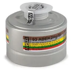 MSA Kombinationsfilter 93 ABEK2-Hg/St, Schutzstufe A2B2E2K2HgP3 R D