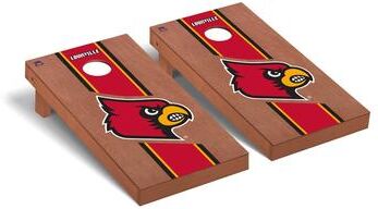 Skip's Garage Louisville Cardinals Rosewood Cornhole Board Set
